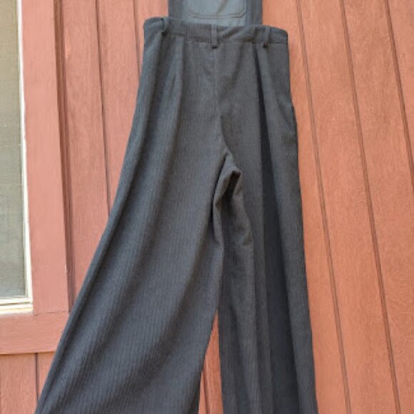 CIDER | NWT Black Wide Leg Corduroy Adjustable Button Straps Overalls Jumpsuit S - Picture 11 of 14
